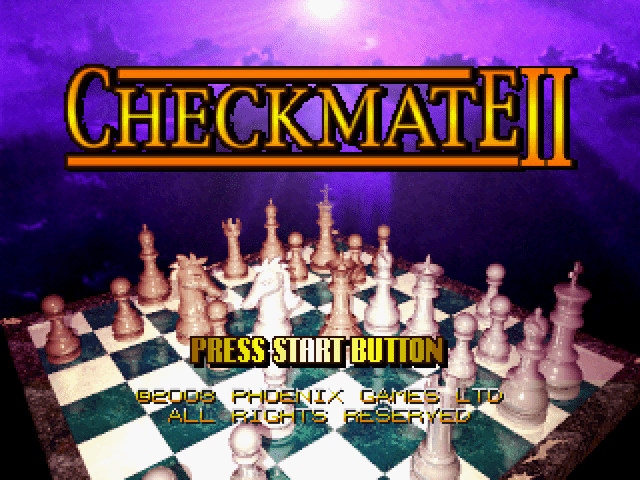 Checkmate II title screen for Playstation